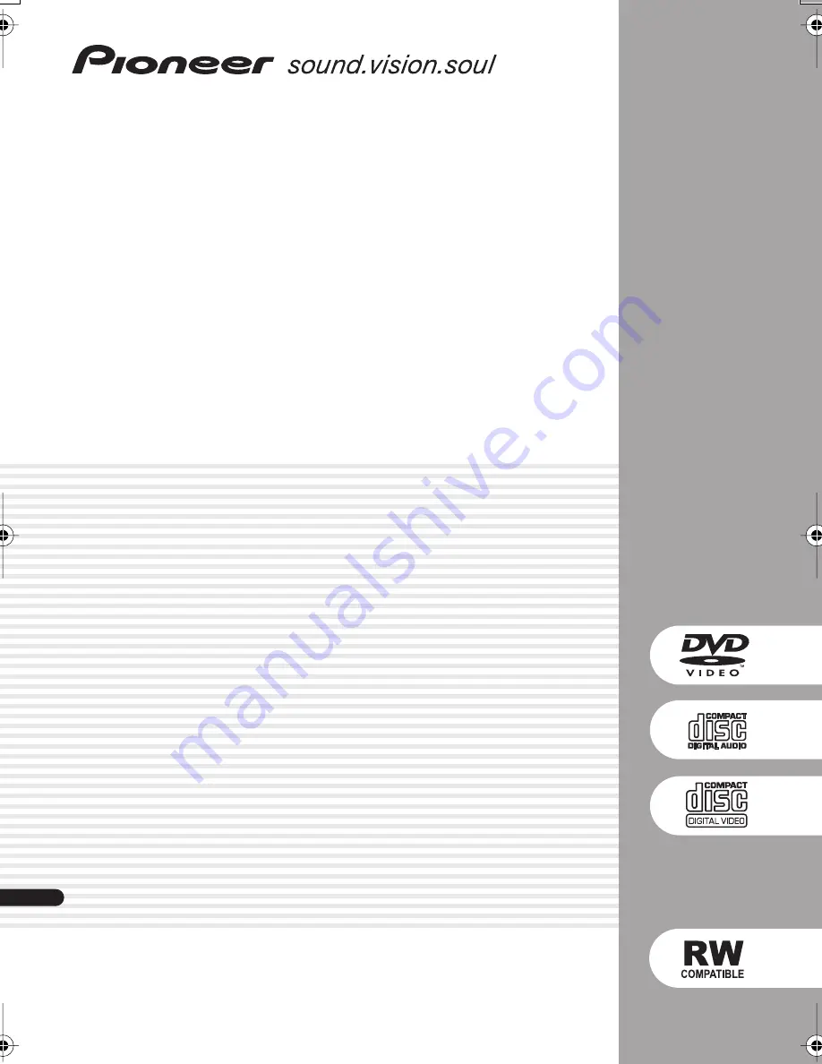 Pioneer DV-2750 Operating Instructions Manual Download Page 1