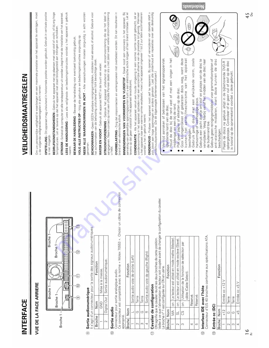 Pioneer DVR-A03 Operating Instructions Manual Download Page 16