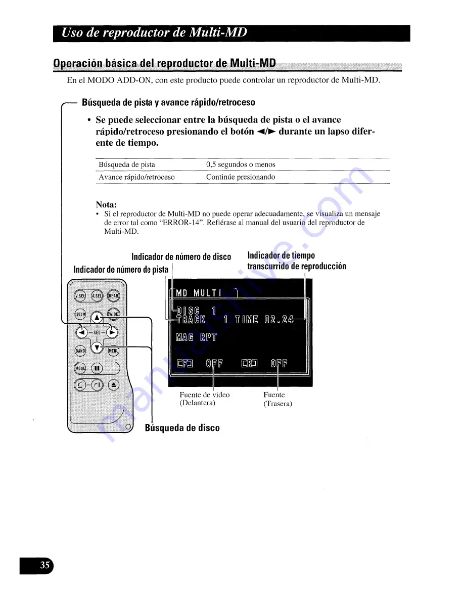 Pioneer EX-P7000TVP Operation Manual Download Page 74