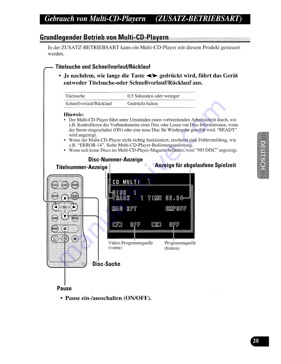 Pioneer EX-P7000TVP Operation Manual Download Page 105