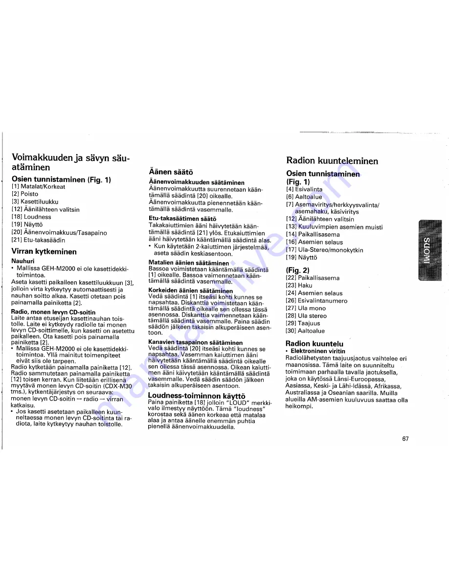 Pioneer GEH-M2000 Owner'S Manual Download Page 67