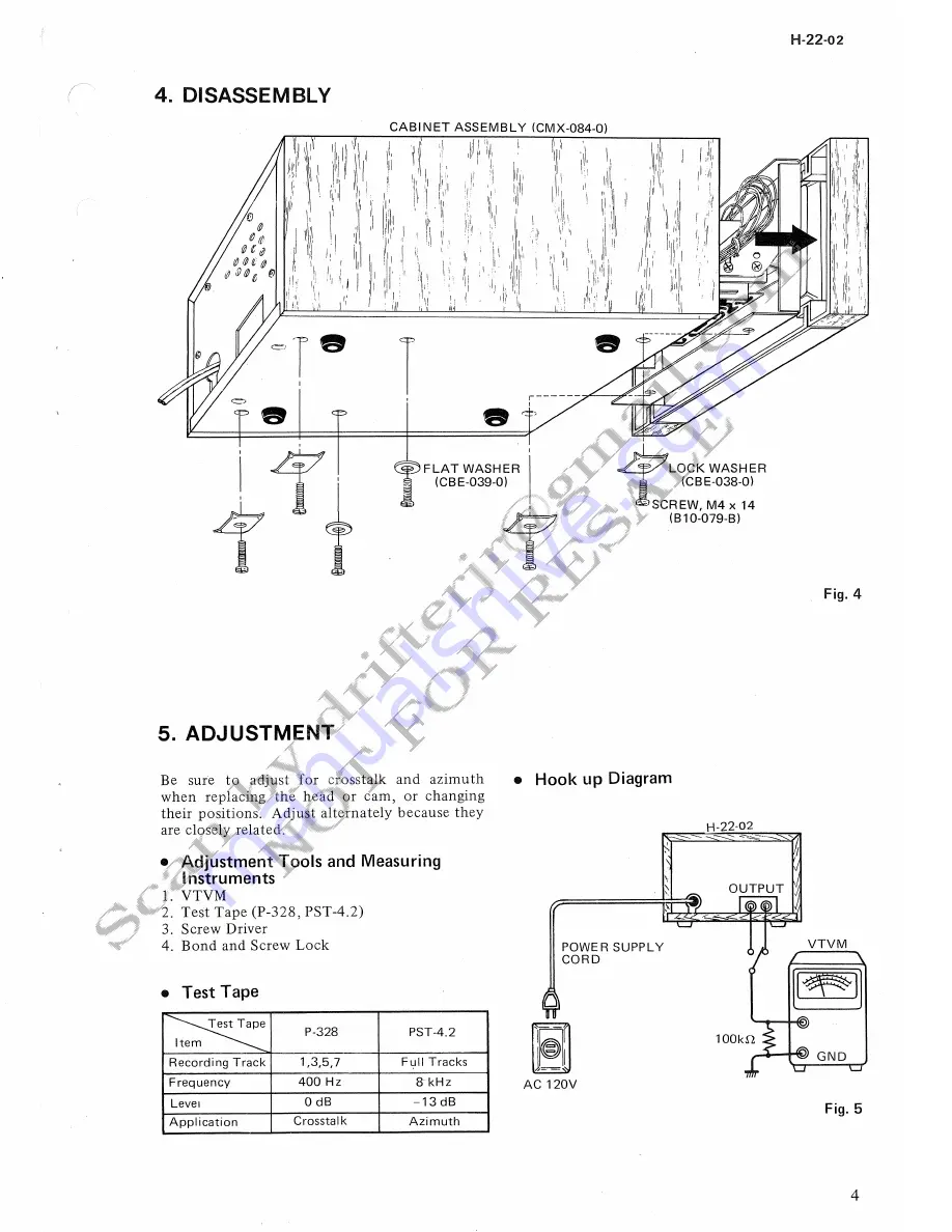 Pioneer H-22 Service Manual Download Page 5