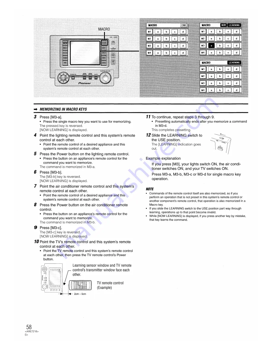 Pioneer HTZ-7 VisionPlus Operating Instructions Manual Download Page 58