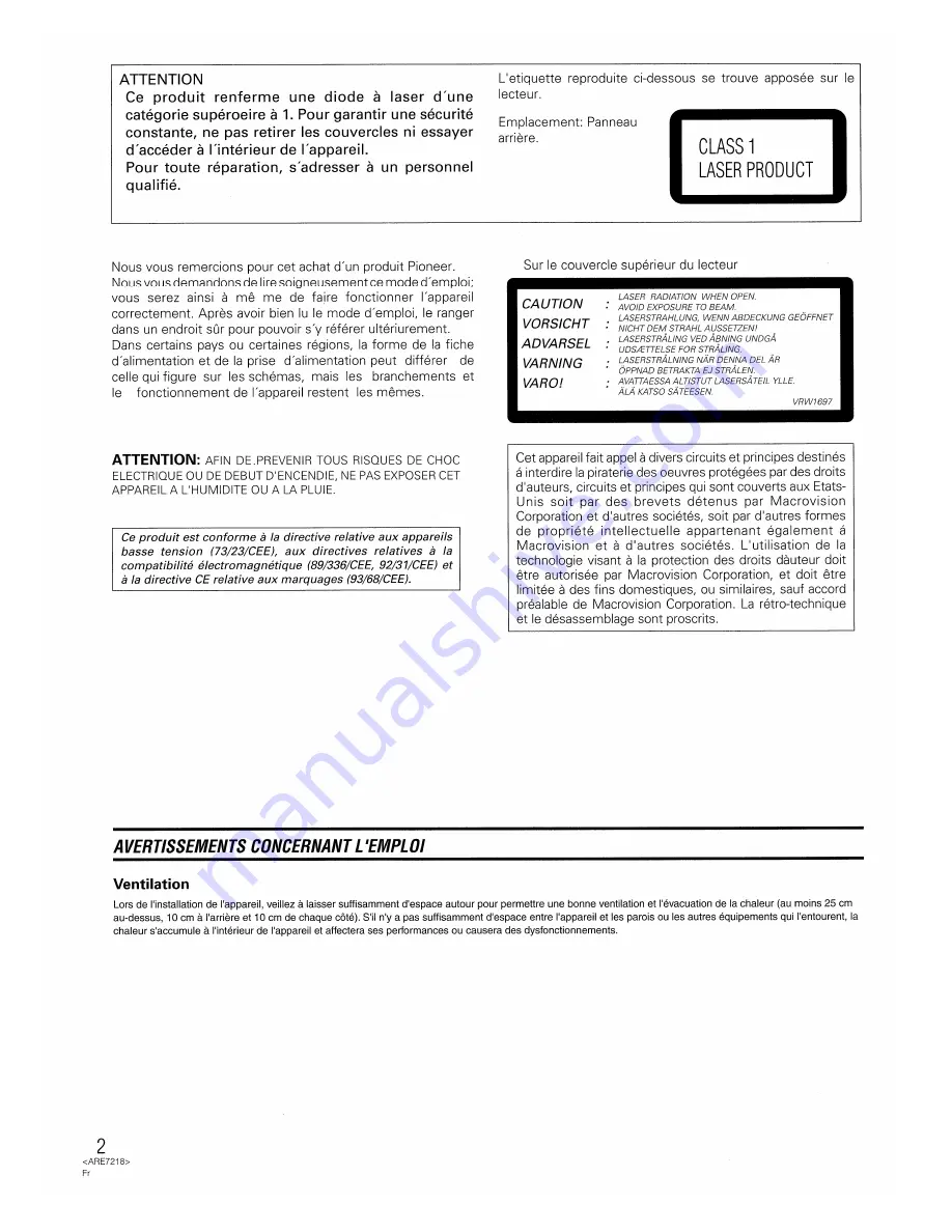 Pioneer HTZ-7 VisionPlus Operating Instructions Manual Download Page 88