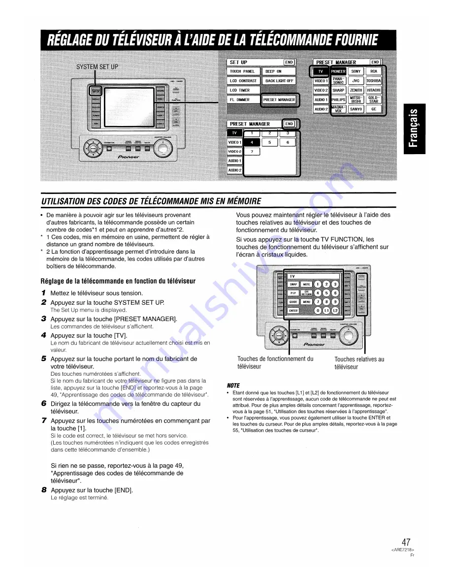 Pioneer HTZ-7 VisionPlus Operating Instructions Manual Download Page 133