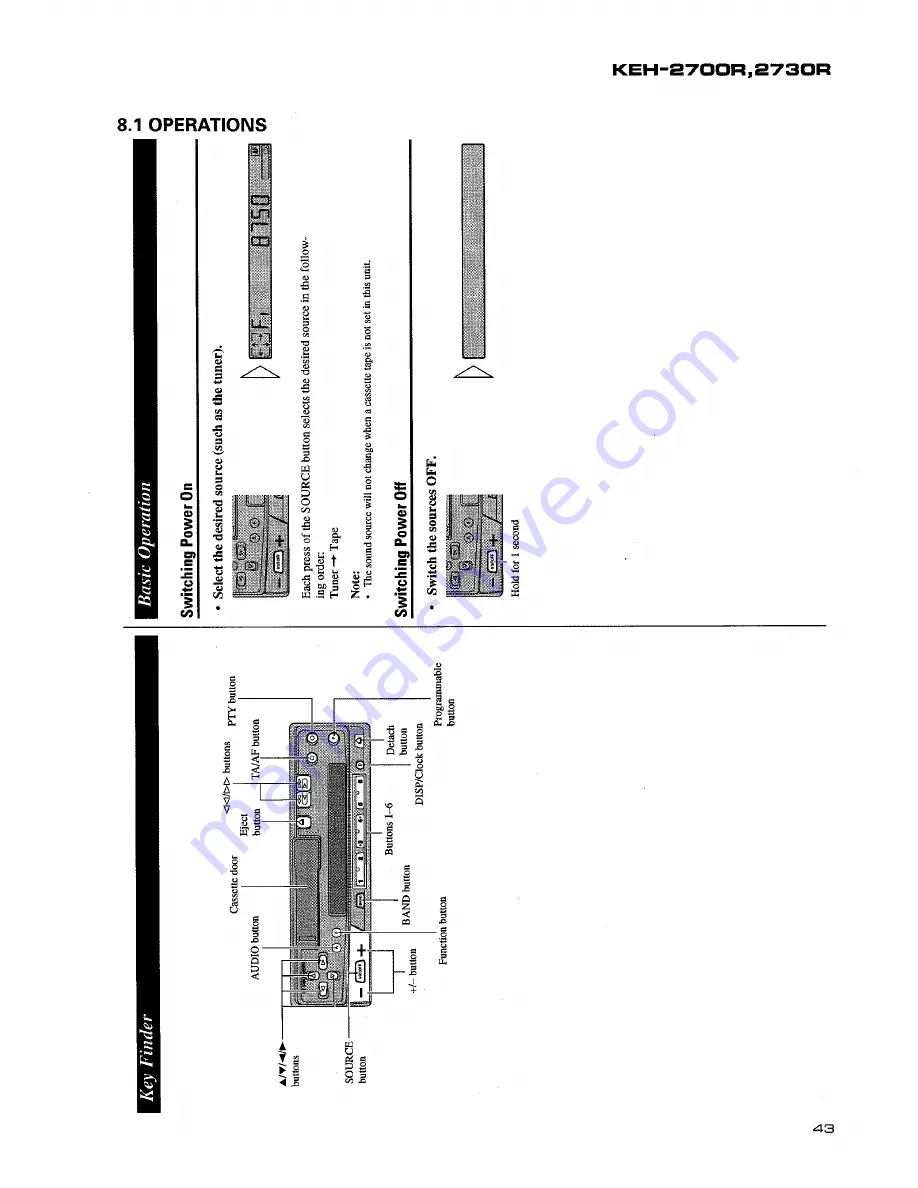 Pioneer KEH-2700R Service Manual Download Page 45