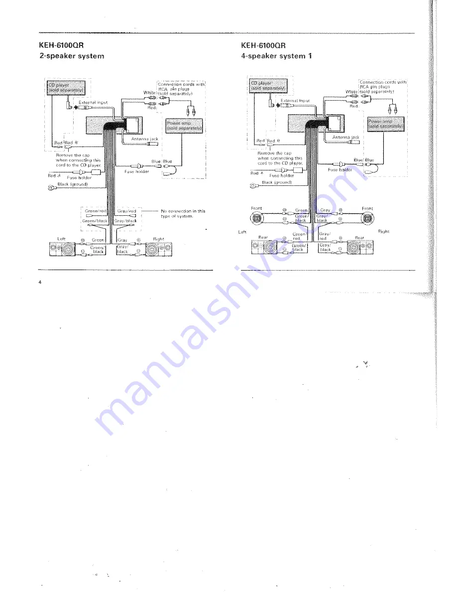 Pioneer KEH-5100QR Owner'S Manual Download Page 4