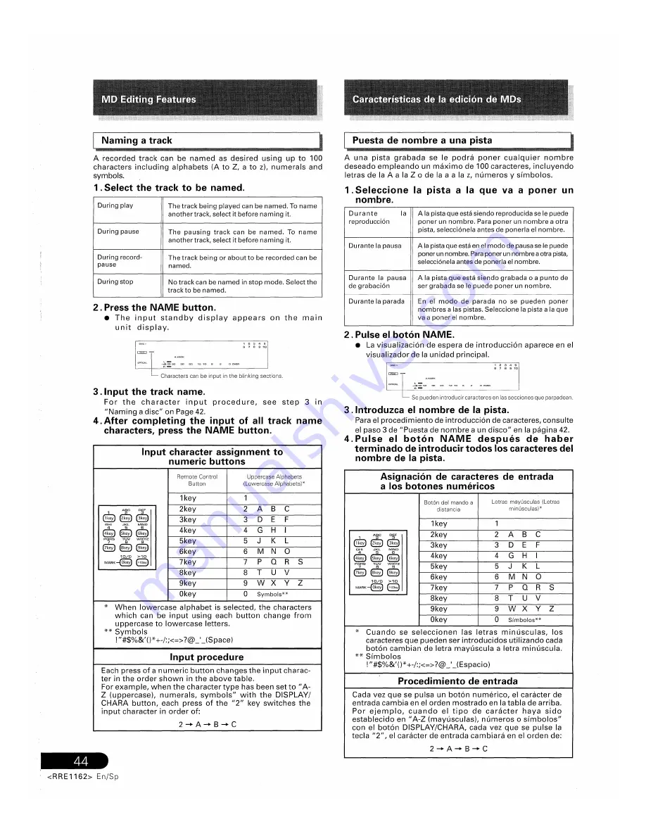 Pioneer MJ-D707 Operating Instructions Manual Download Page 44