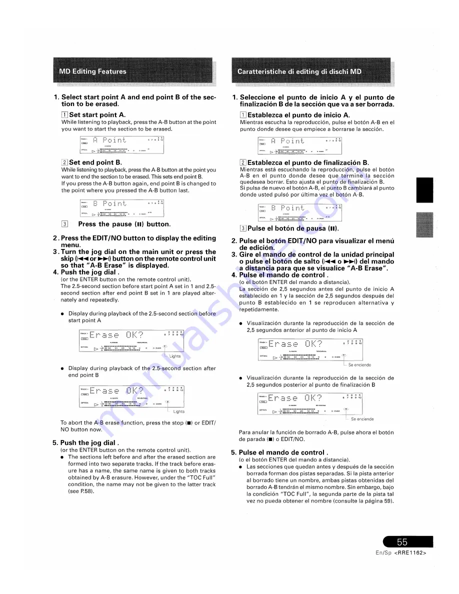 Pioneer MJ-D707 Operating Instructions Manual Download Page 55