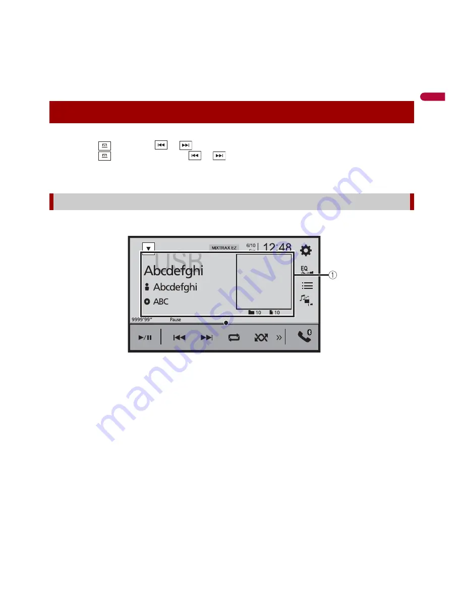 Pioneer MVH-2300NEX Operation Manual Download Page 43