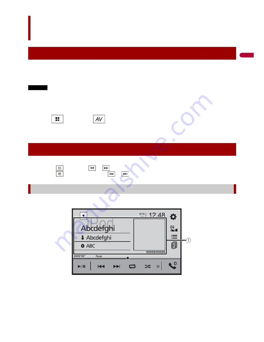 Pioneer MVH-2300NEX Operation Manual Download Page 49