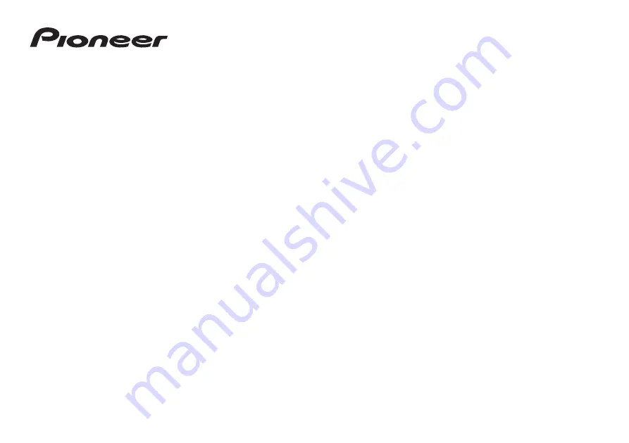 Pioneer MVH-300EX Installation Manual Download Page 1