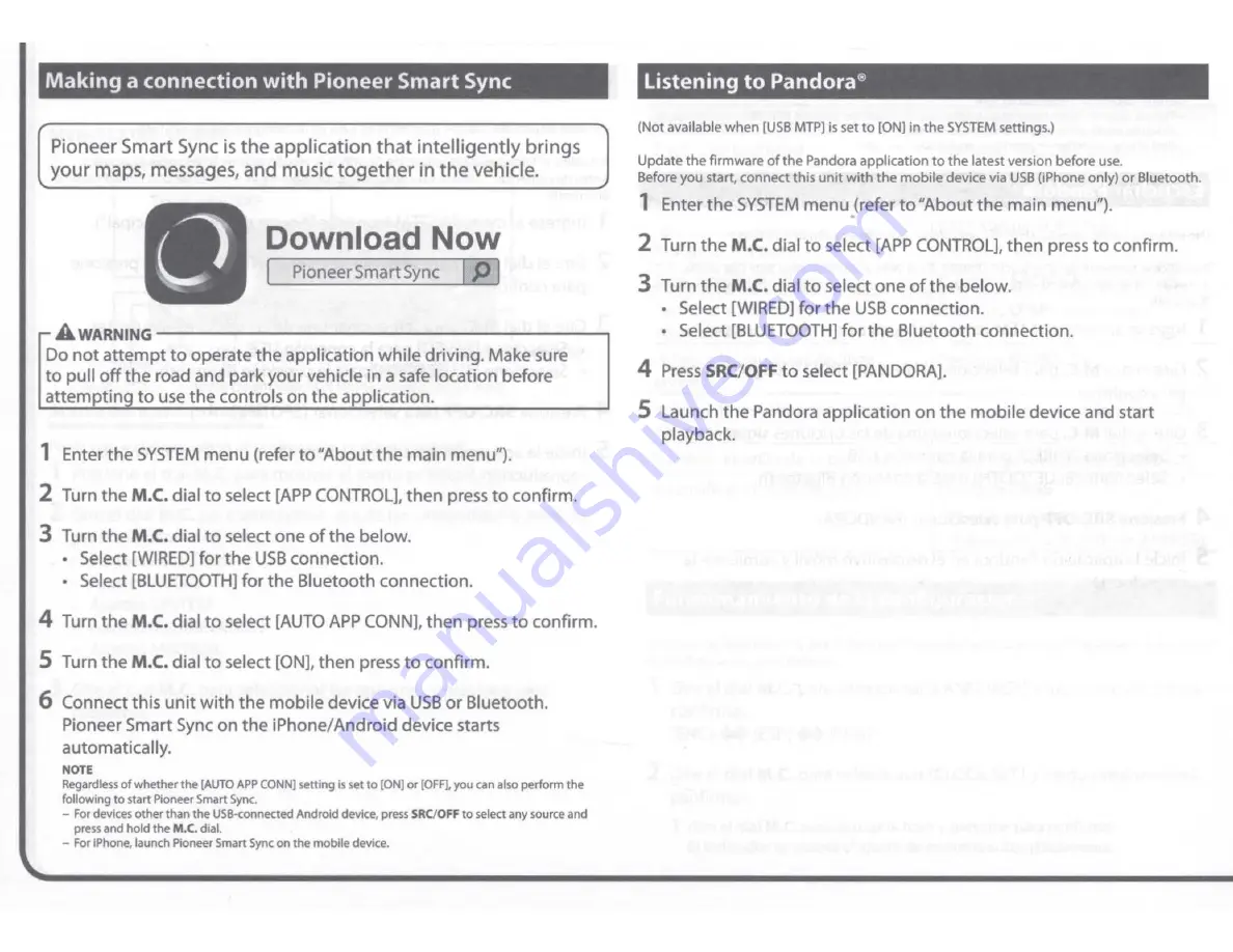 Pioneer MVH-S320BT Operation Manual Download Page 42