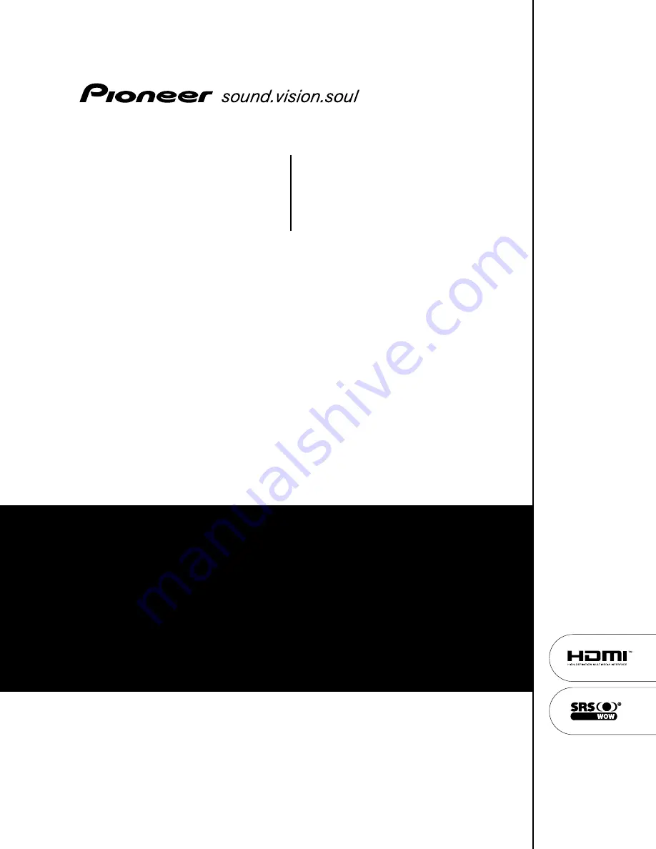 Pioneer PDP-4270XA Operating Instructions Manual Download Page 1