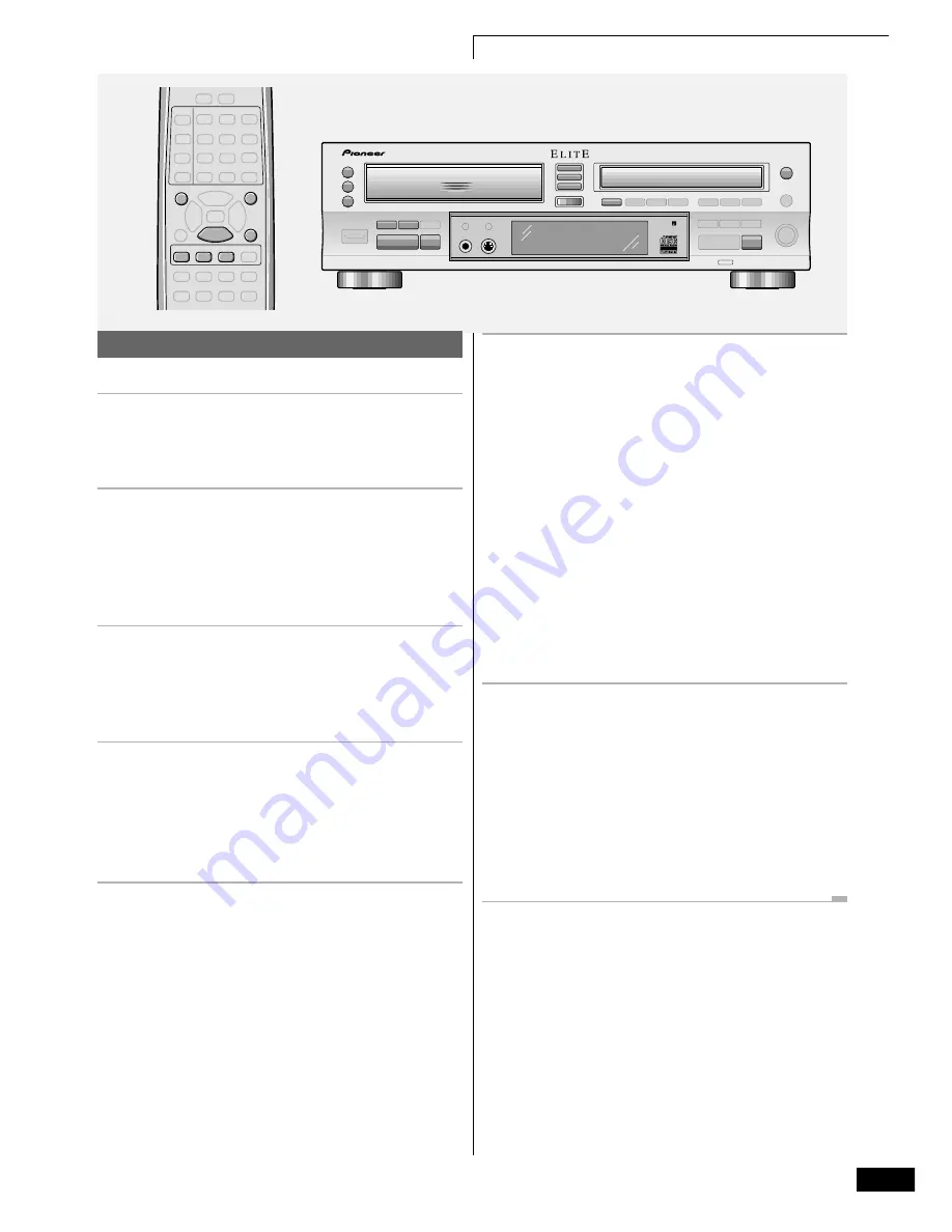 Pioneer PDR-W37 Elite Operating Instructions Manual Download Page 21