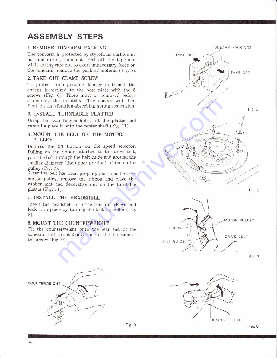 Pioneer PL-117D Operating Instructions Manual Download Page 5