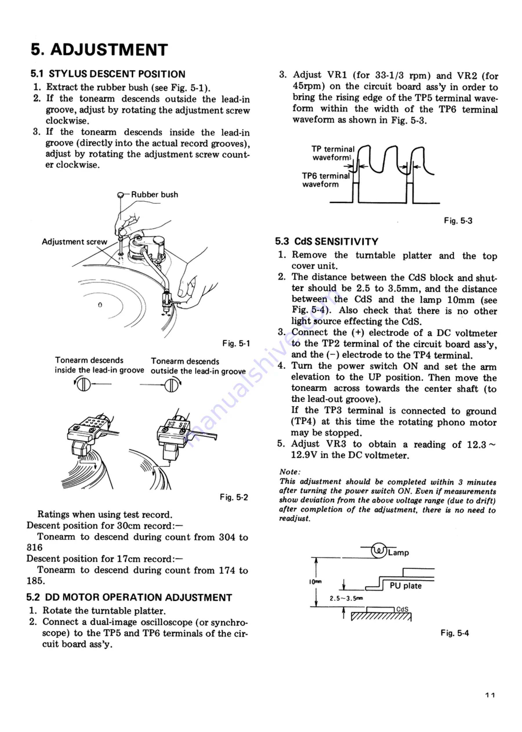 Pioneer PL-600 Service Manual Download Page 12