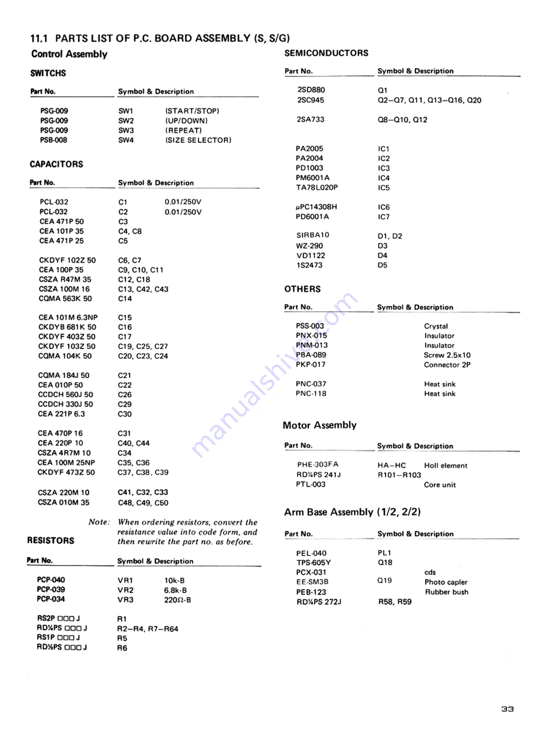 Pioneer PL-600 Service Manual Download Page 25