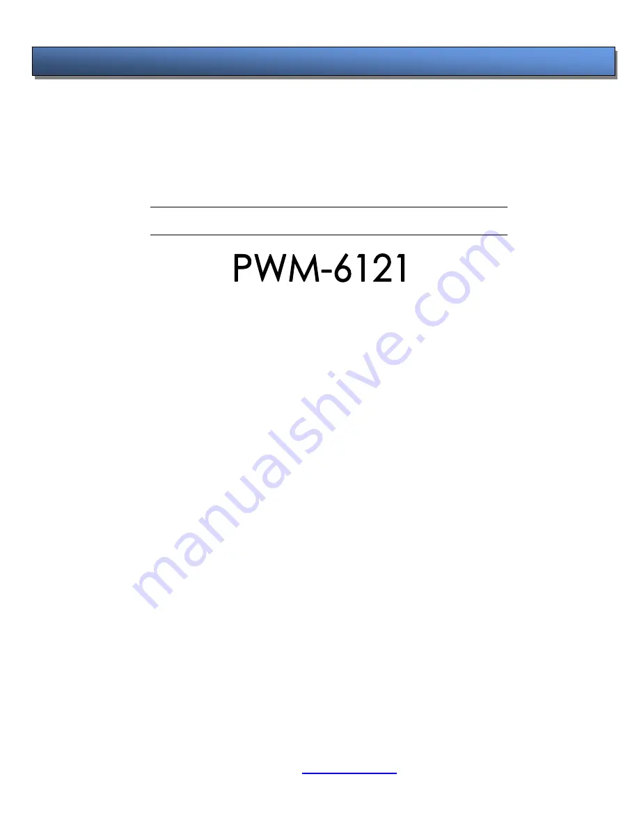 Pioneer PWM-6121 Installation Manual Download Page 1