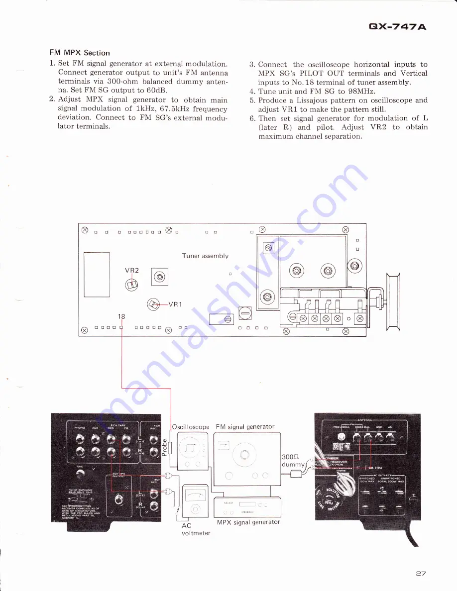 Pioneer QX-747A F Service Manual Download Page 22