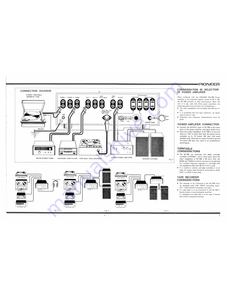 Pioneer SC-700 Скачать руководство пользователя страница 3