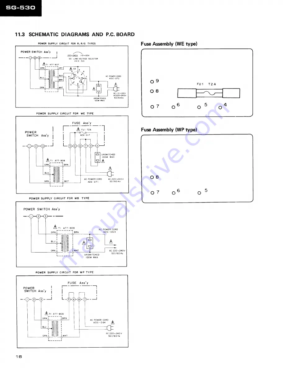 Pioneer SG-530 Скачать руководство пользователя страница 16