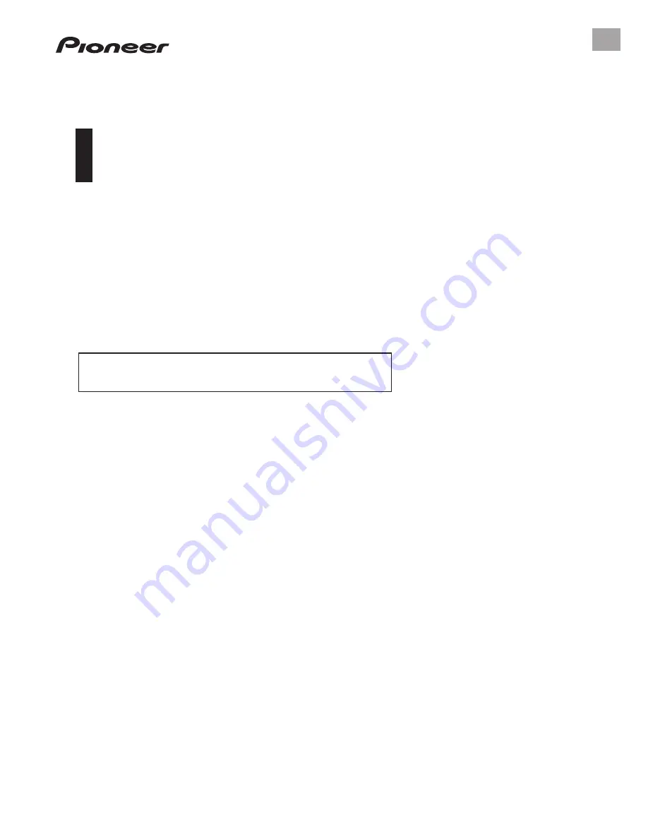 Pioneer SGY-PM910H L Installation Manual Download Page 1