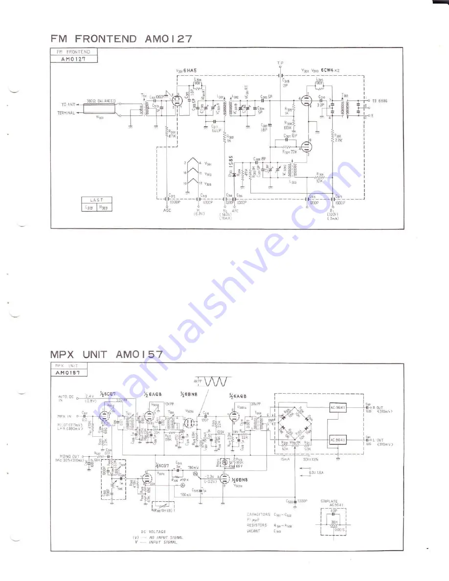 Pioneer SX-1000TA Circuit Diagrams Download Page 12