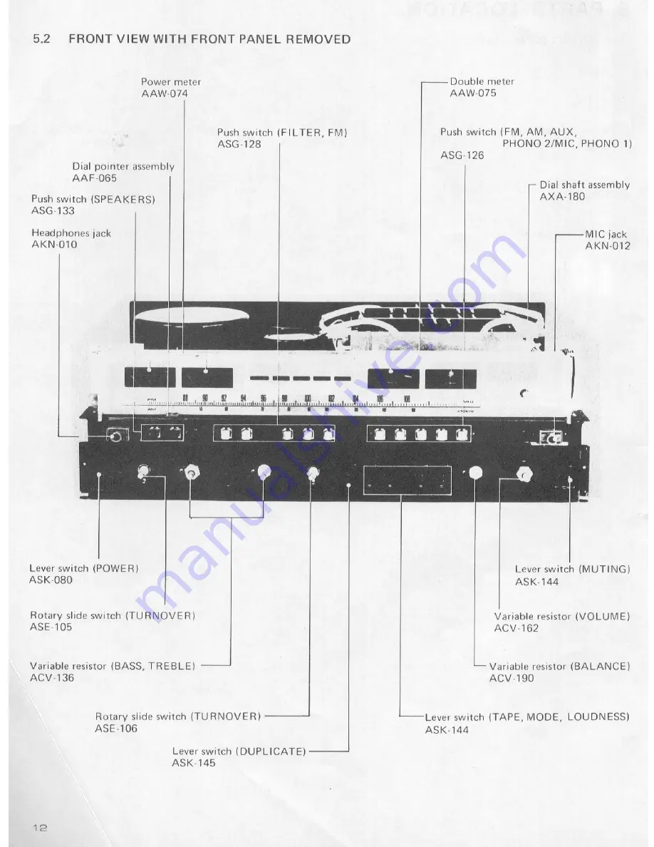 Pioneer SX-1080 Service Manual Download Page 11