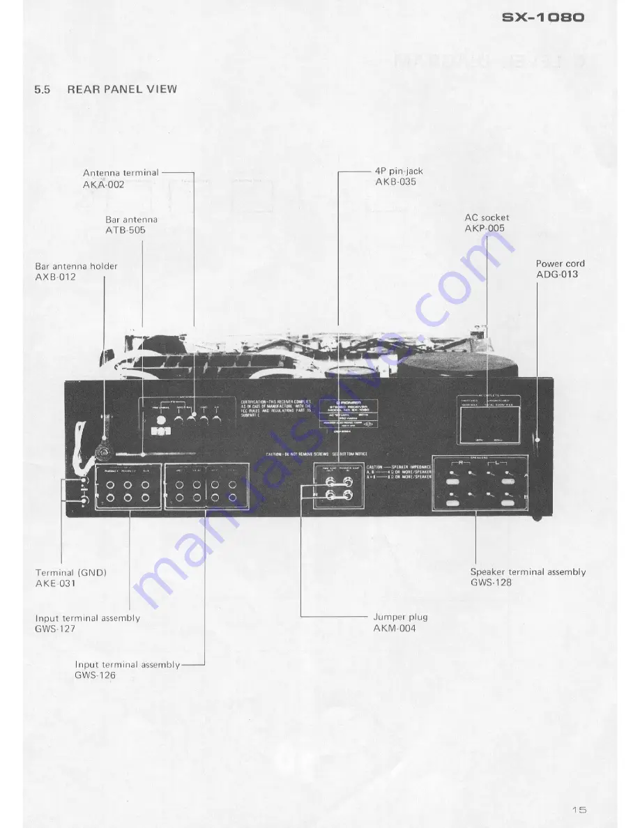 Pioneer SX-1080 Скачать руководство пользователя страница 14