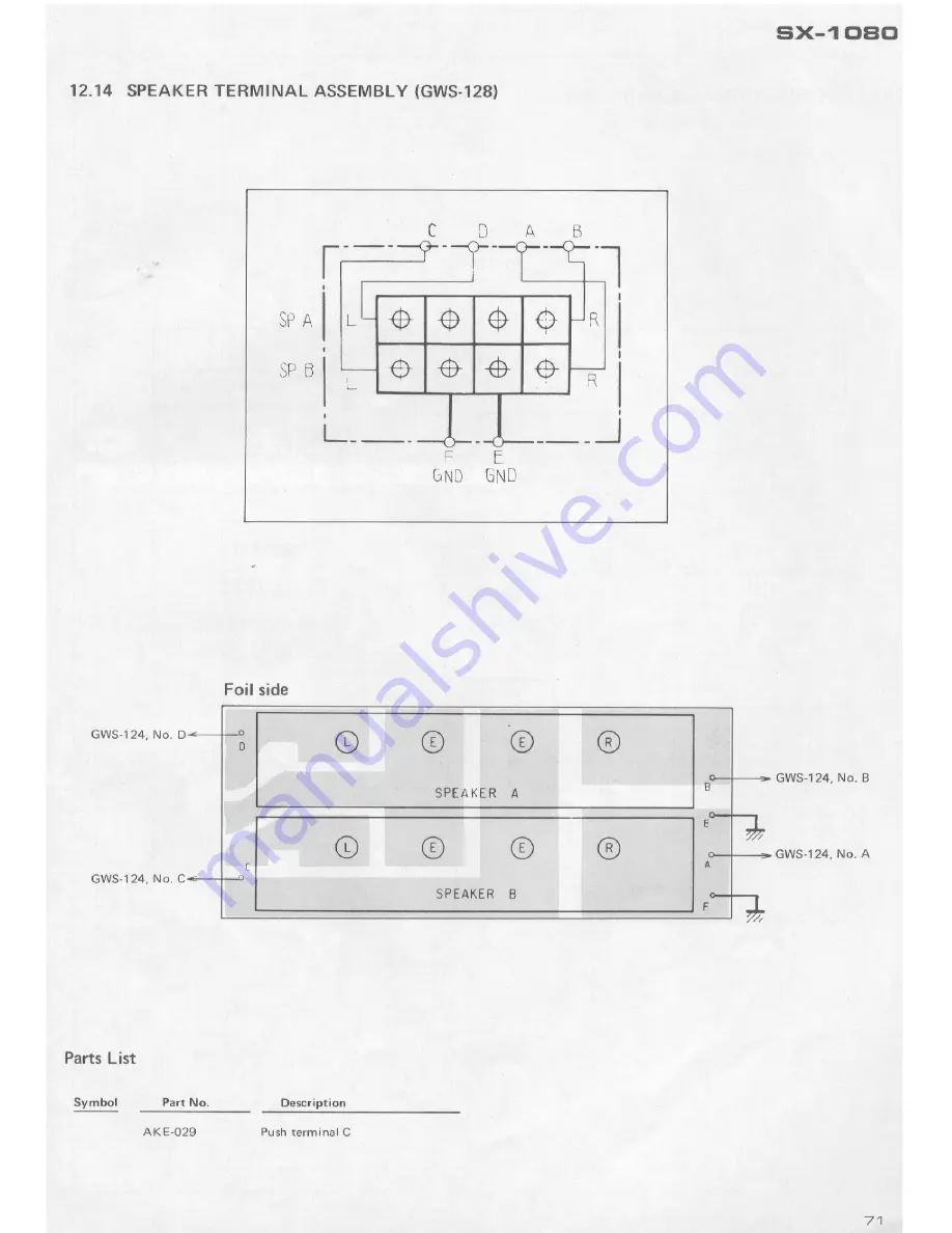 Pioneer SX-1080 Service Manual Download Page 61