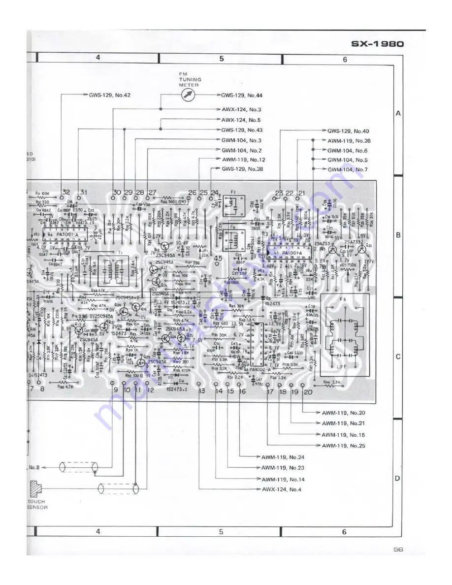 Pioneer SX-1980 Service Manual Download Page 57