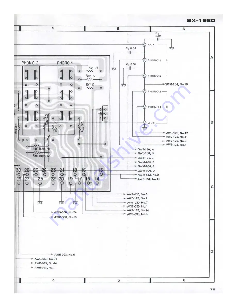 Pioneer SX-1980 Service Manual Download Page 73