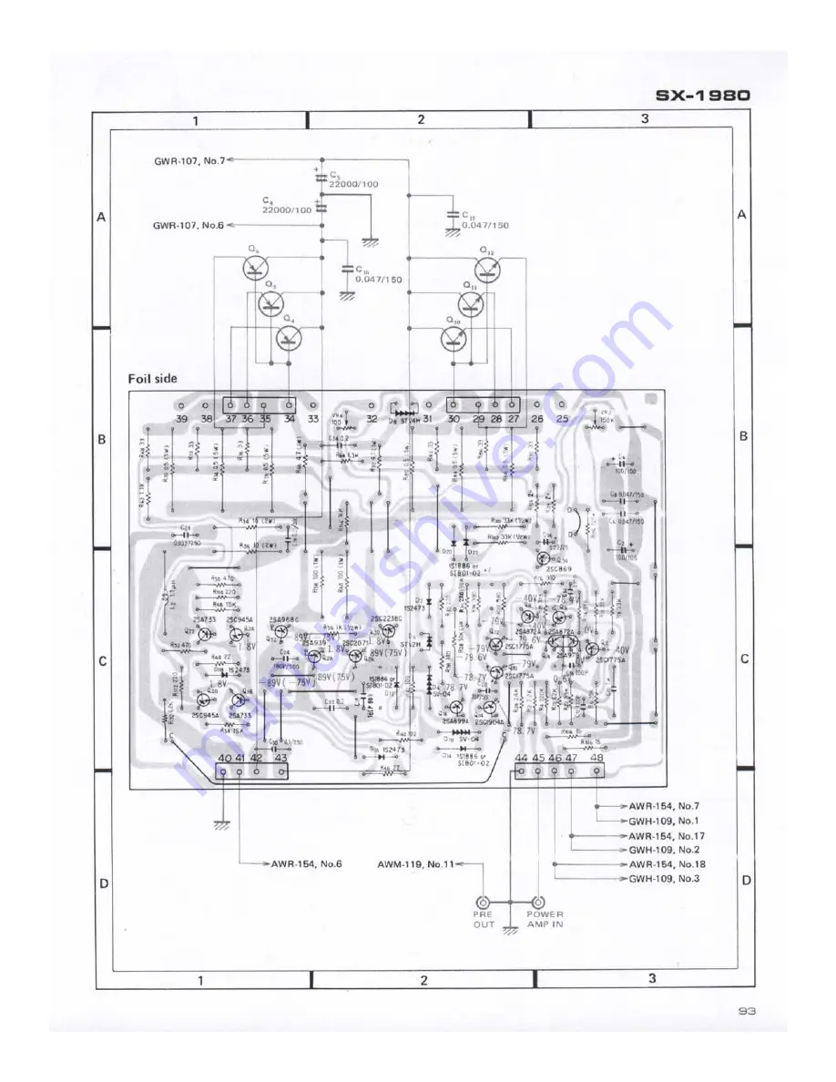 Pioneer SX-1980 Service Manual Download Page 90