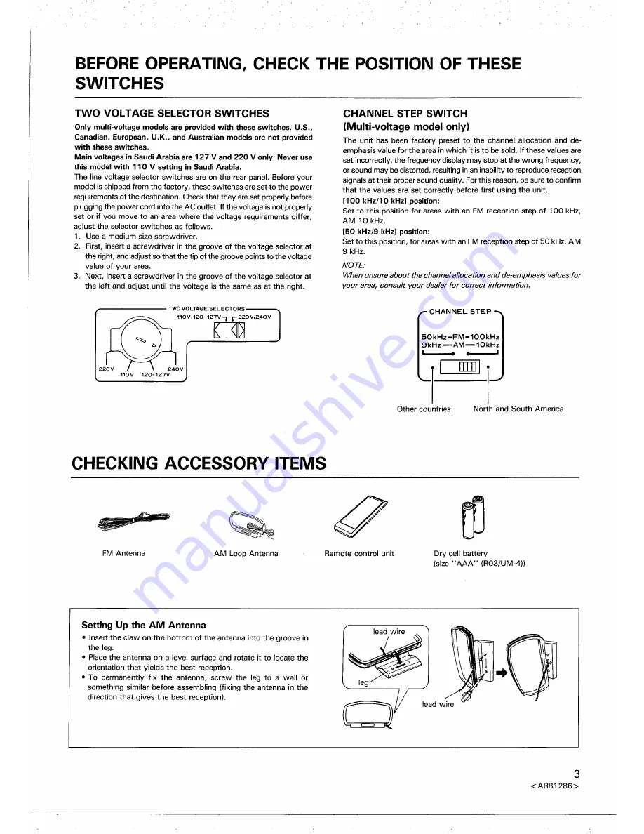 Pioneer SX-2900 Operating Instructions Manual Download Page 3