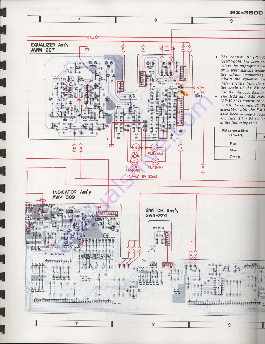 Pioneer SX-3800 Service Manual Download Page 20