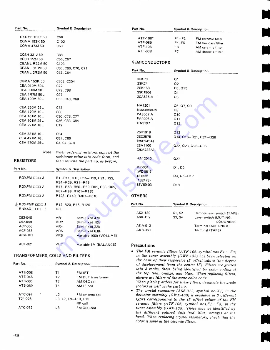 Pioneer SX-3800 Service Manual Download Page 42