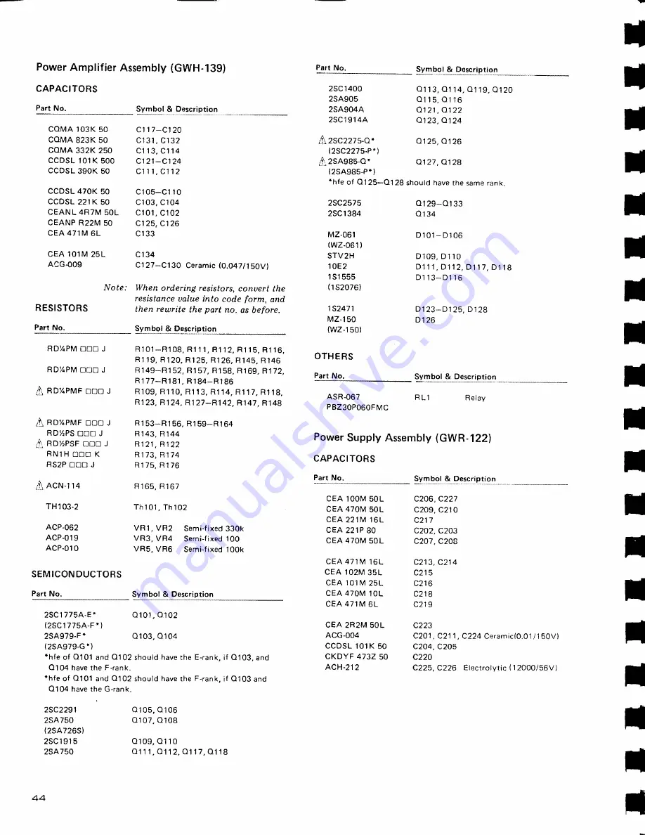 Pioneer SX-3800 Service Manual Download Page 44