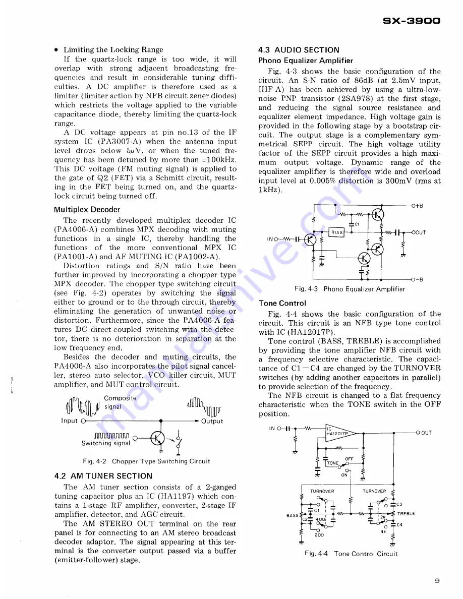 Pioneer SX-3900 Service Manual Download Page 9