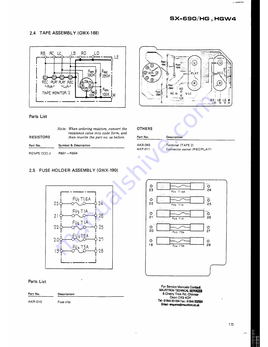 Pioneer SX-690 Service Manual Download Page 23