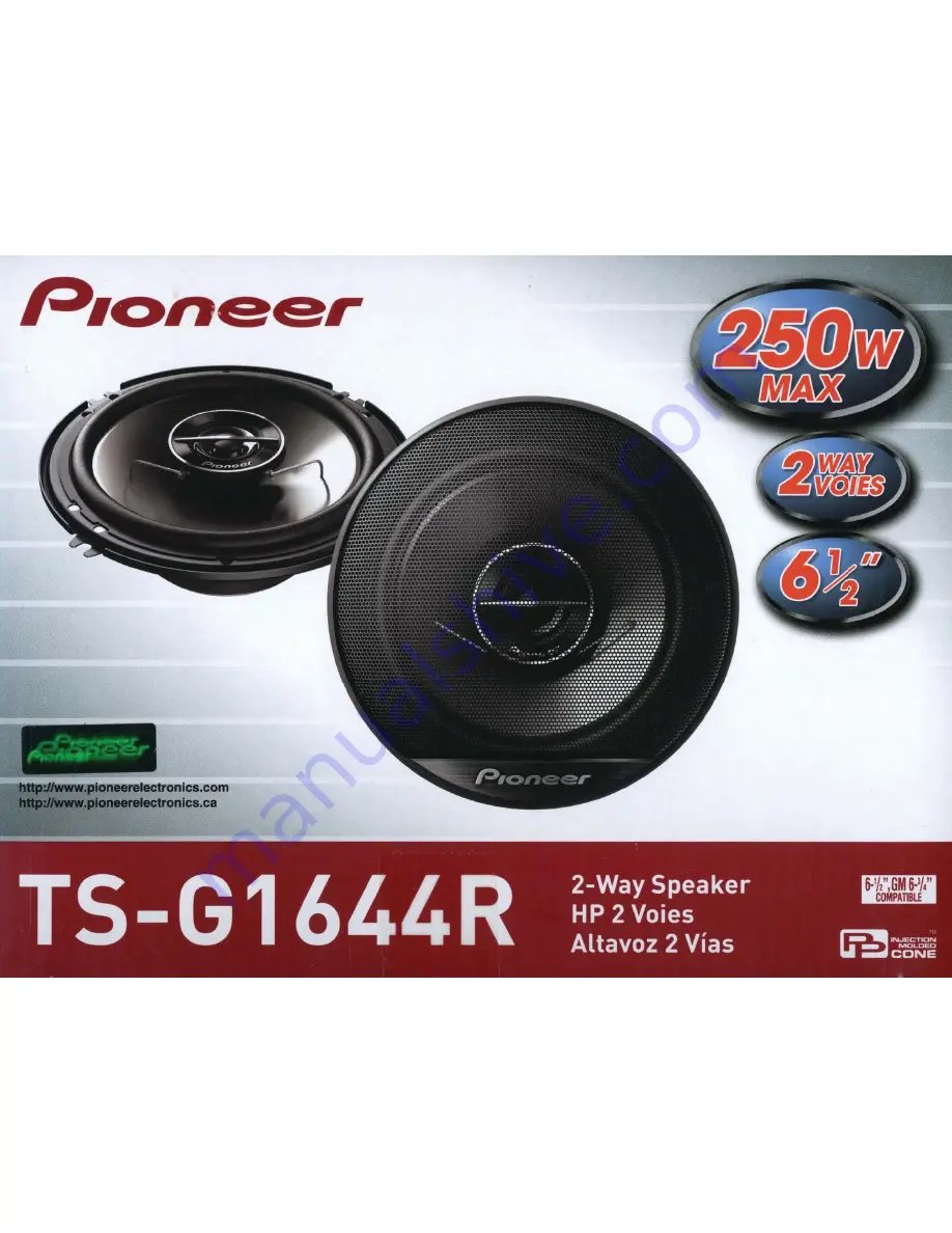 Pioneer TS-G1644R Скачать руководство пользователя страница 2