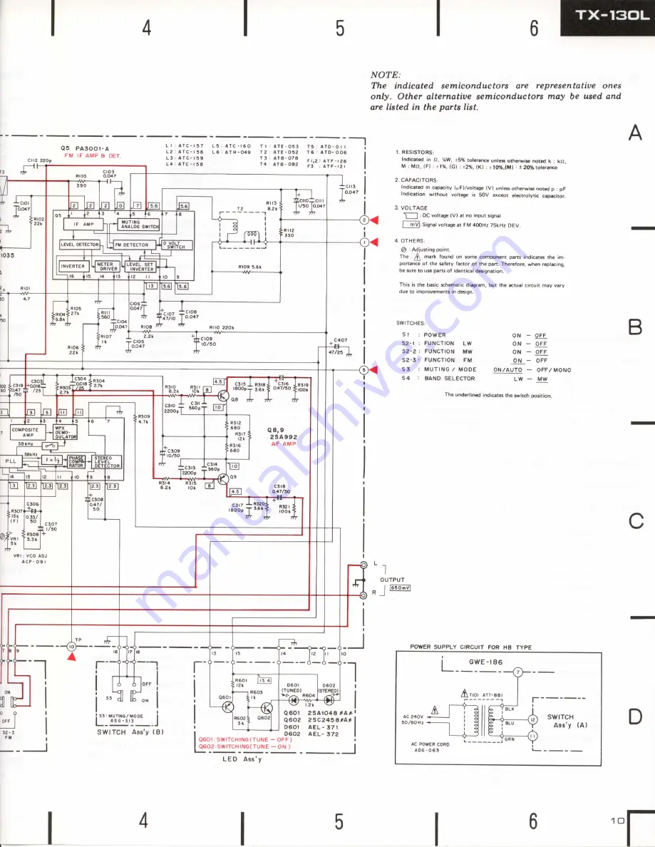 Pioneer TX-130L HB Скачать руководство пользователя страница 10