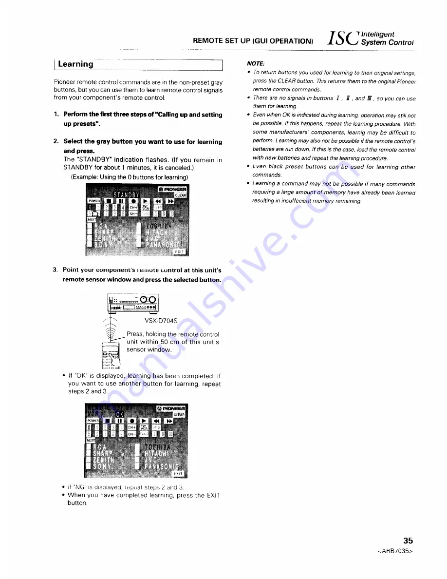 Pioneer VSX-D704S Operating Instructions Manual Download Page 35