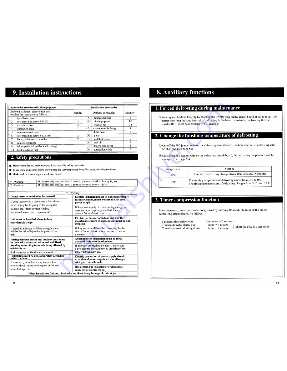 Pioneer WYN011-I Combined Installation / Operation & Maintenance / Service Manual Download Page 27