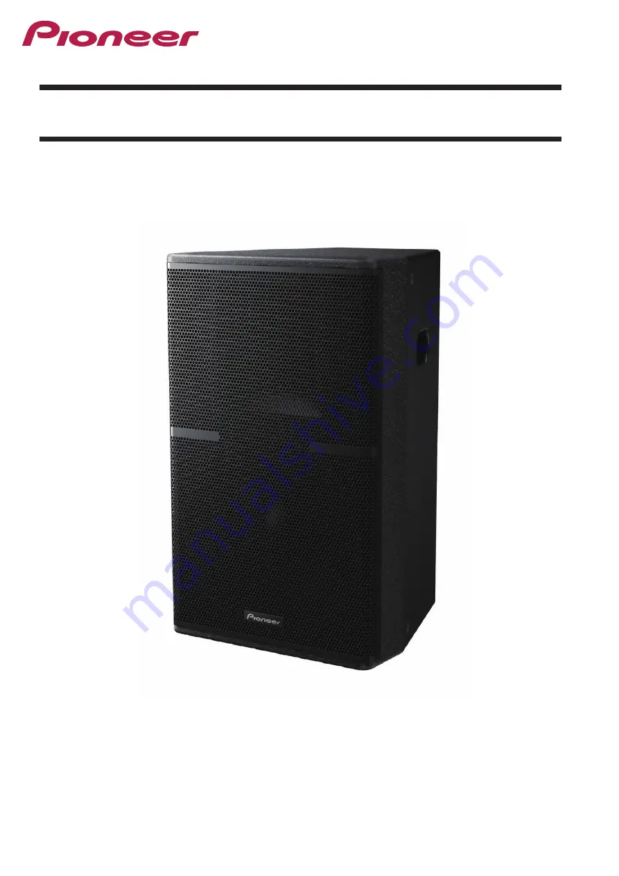 Pioneer XY-152 User Manual Download Page 1