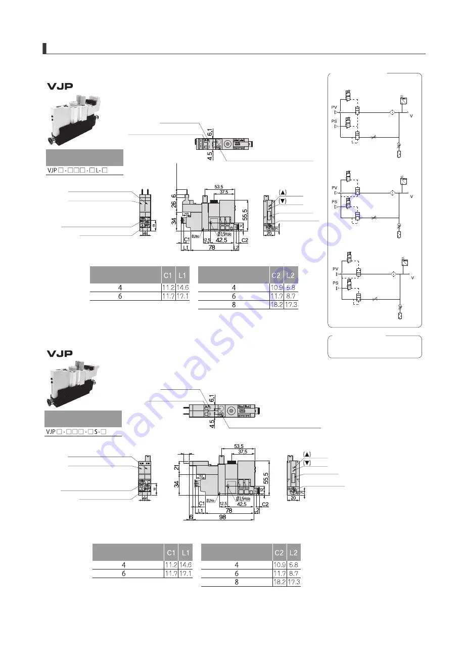 PISCO VJ Series Manual Download Page 62