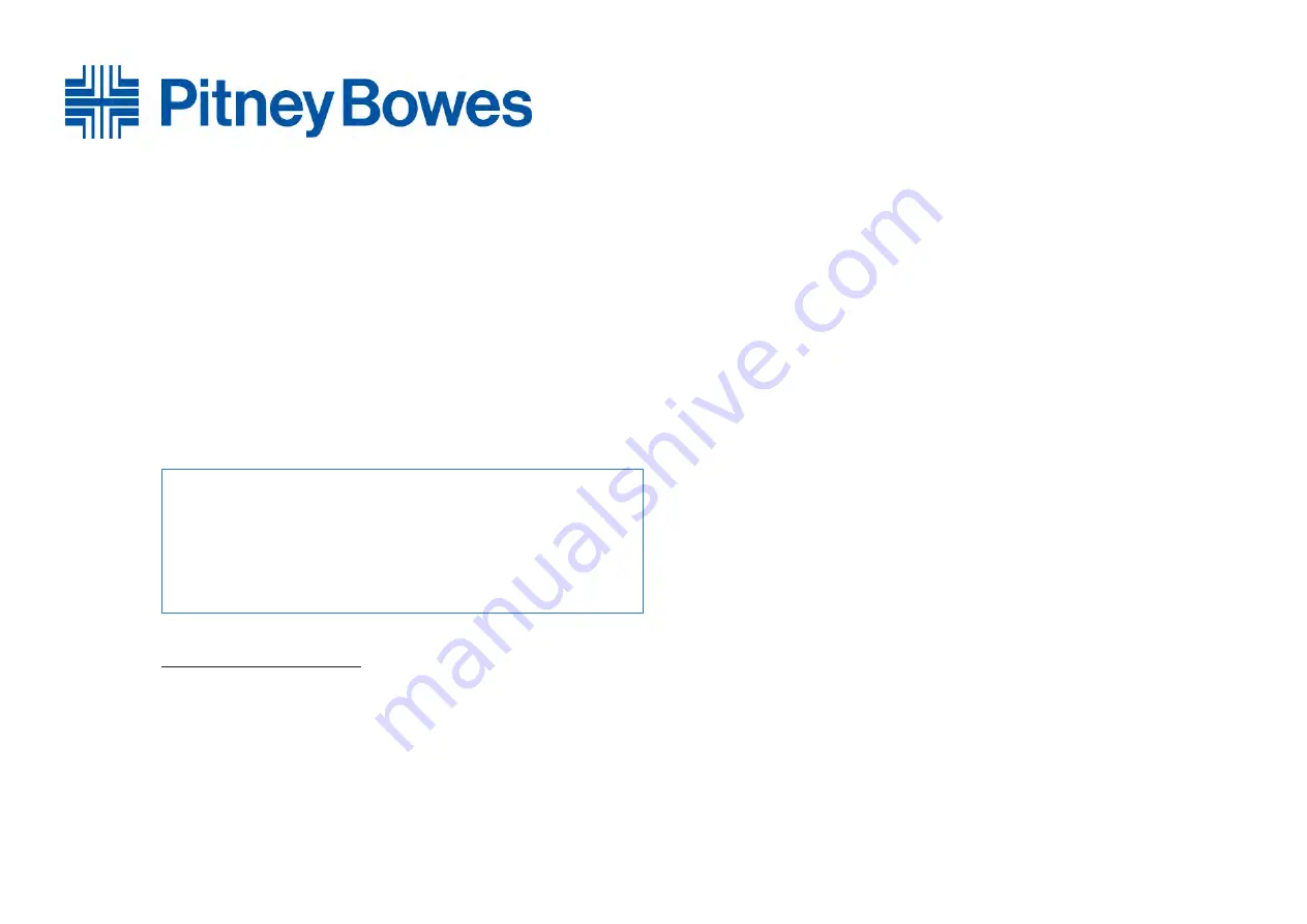 Pitney Bowes DL400 Operator'S Manual Download Page 72