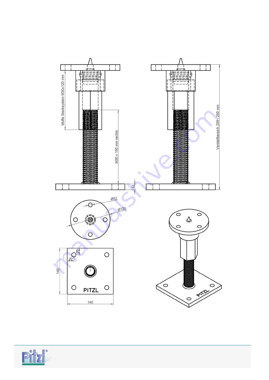 Pitzl PTP plus 10529.1193 Assembly Instructions Download Page 3