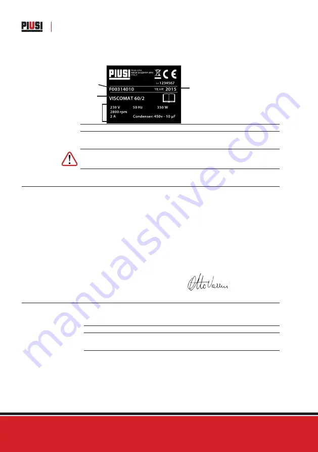 Piusi GARDA 5 Installation, Use And Maintenance Manual Download Page 18