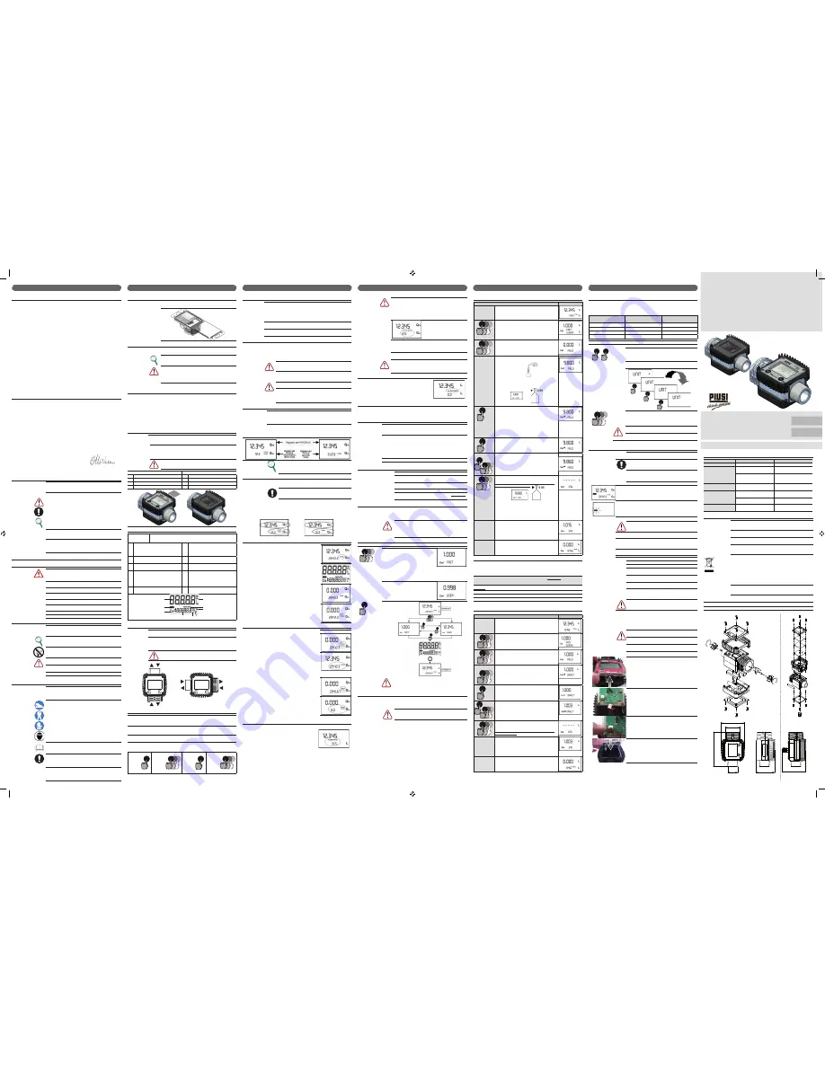 Piusi K24 Use, Maintenance And Installation Manual Download Page 1